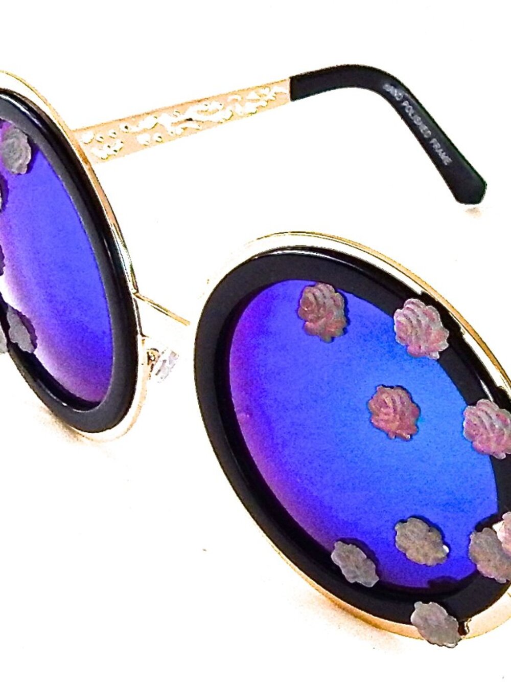 GASOLINE GLAMOUR LADY MOON BIRDCAGE SUNGLASSES 🌙 🪻